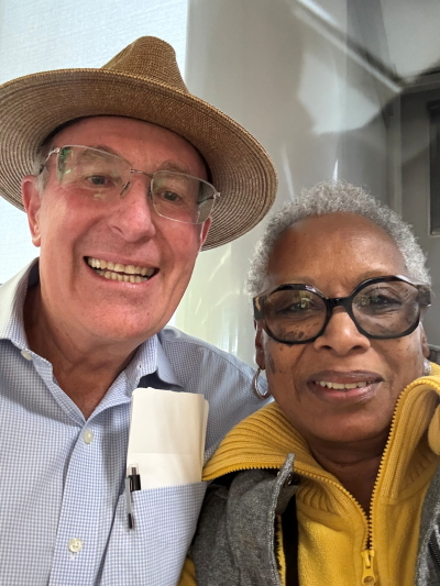 Mrs. Shirley Borden of Healing Place Church also experienced the rush of living water!