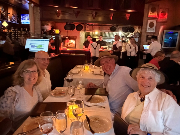 Holy expectation dinner with friends at Bricco's