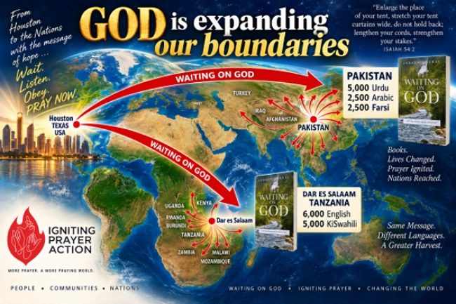 God is expanding our pray now and waiting on God boundaries!